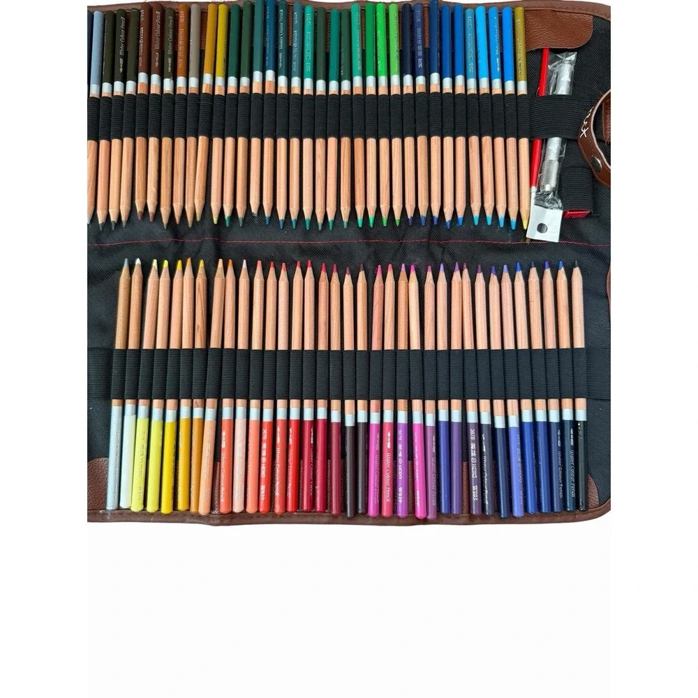 JNW Direct Set of Watercolor Pencils 72 Pack Vibrant & Smooth Accessories Case